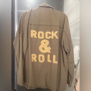 distressed rock & roll light jacket
